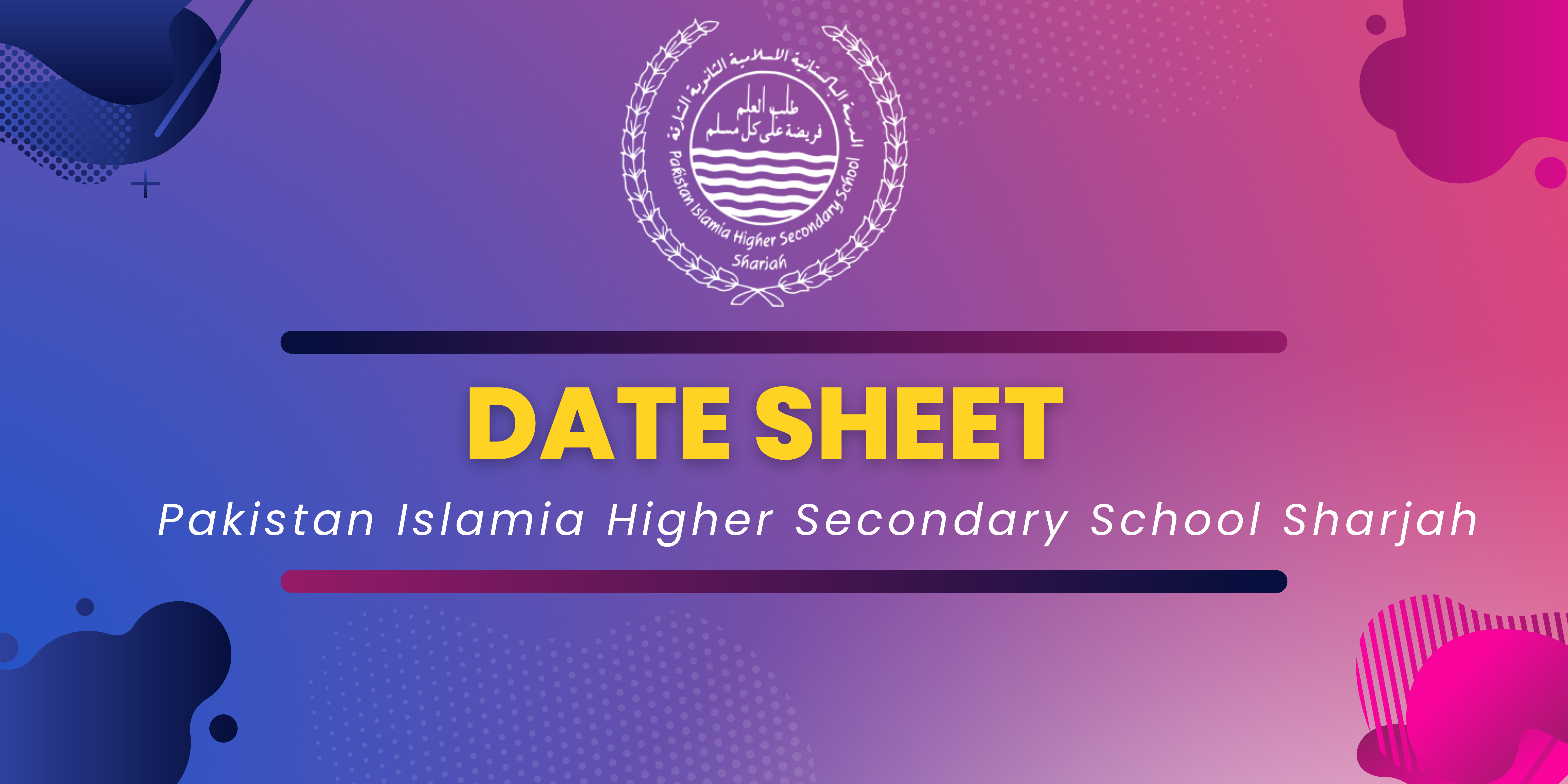 Mid Term-1 Examinations: Date sheets for Session 2026-2027